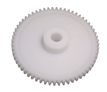 Spur gear DS made of Plastic M90-44, module 0.8, 60 teeth, bore 6