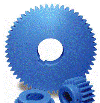 Spur gear PS-J-SERIES made of Plastic MC901 (Nylon), module 1.5, 90 teeth, thread M5, keyway 62,8, bore 19